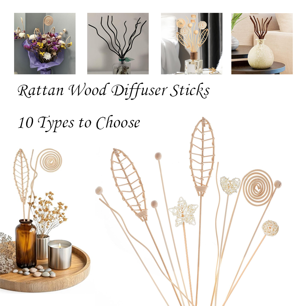 Home Fragrance Reed Diffuser Refill - 5/15 Stuks Lange Golvende Rotan Riet