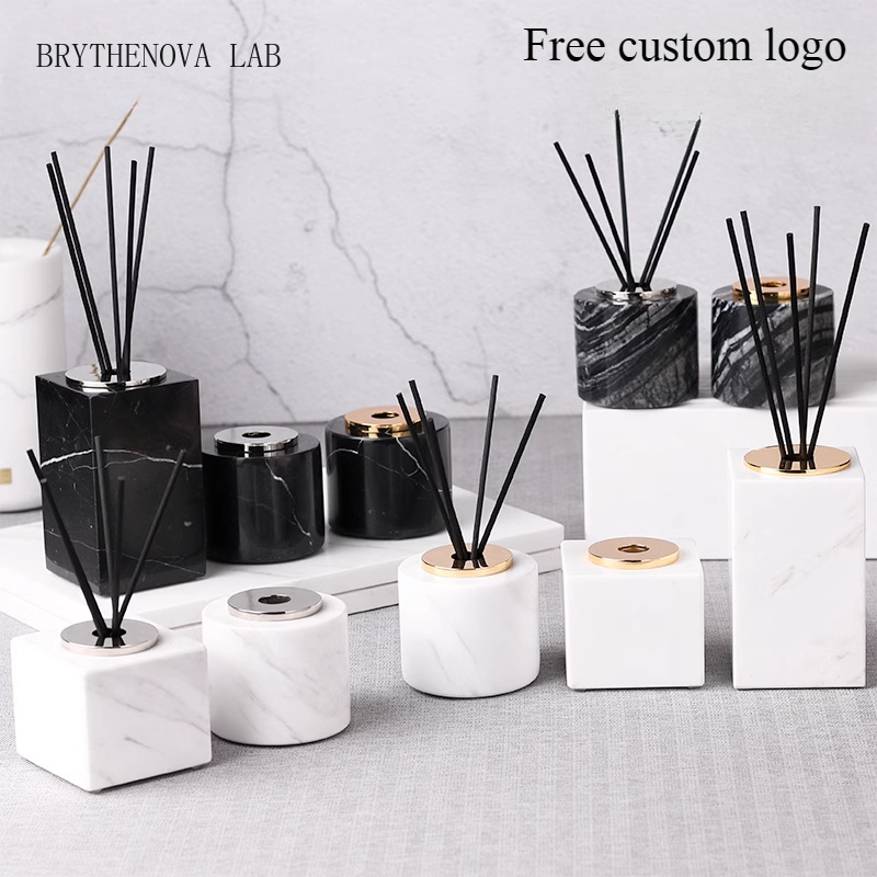 Home Fragrance Luxury - Marmeren aromatherapiefles zonder vuur, geurverspreider, lichte