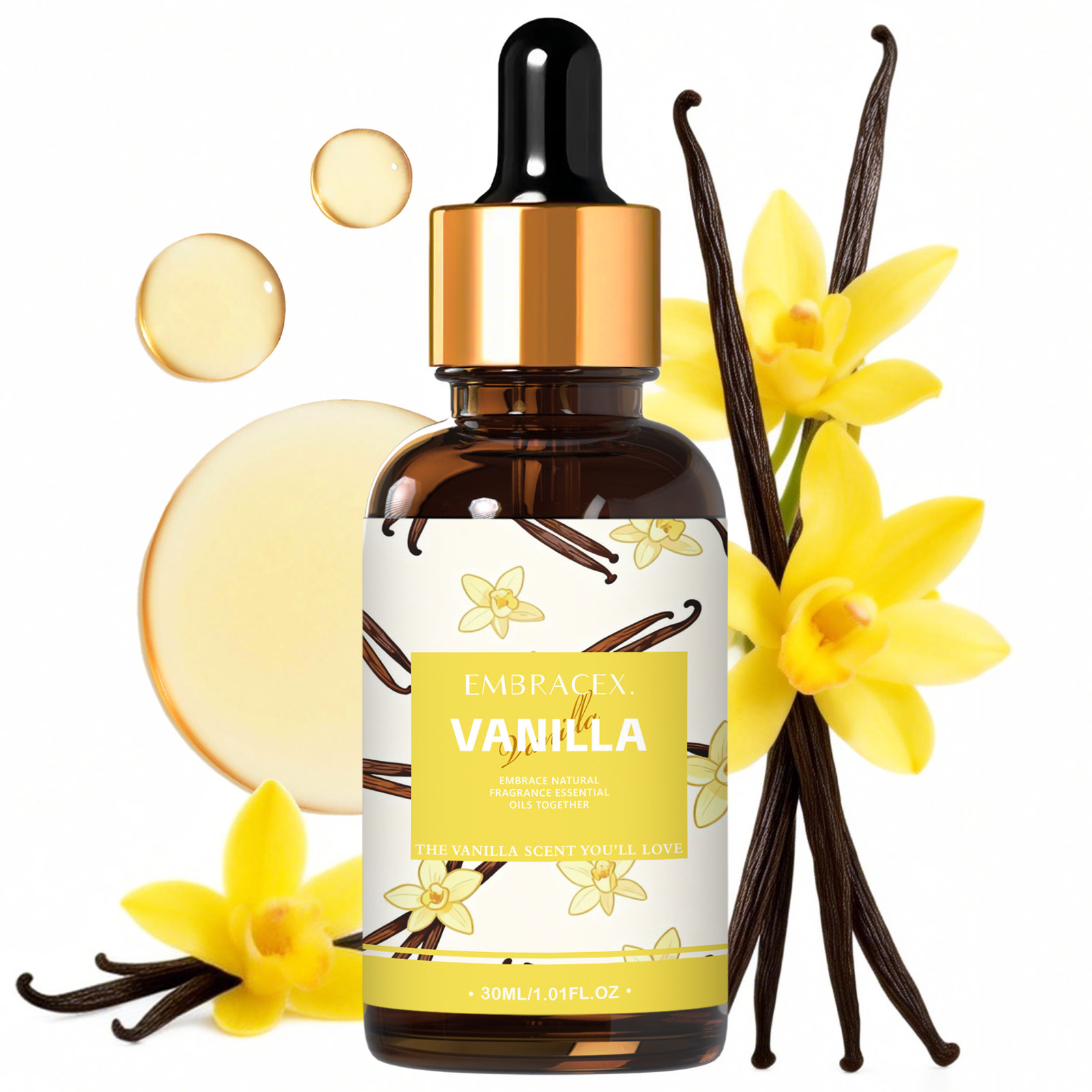 Home Fragrance Gift - 30 ml vanille-etherische olie voor diffusers,