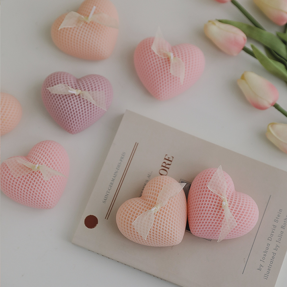 Home Fragrance Scented Candle - Geurkaars in hartvorm voor Valentijnsdag, geurkaarsen