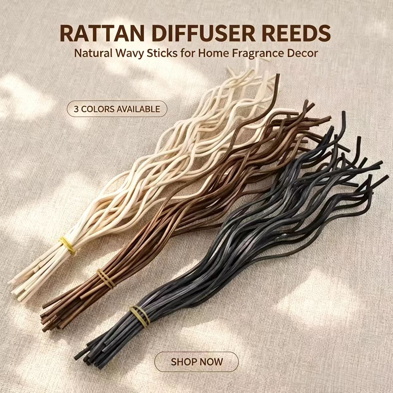 Home Fragrance Reed Diffuser Refill - 20 Stuks Lange Golvende Rotan Riet