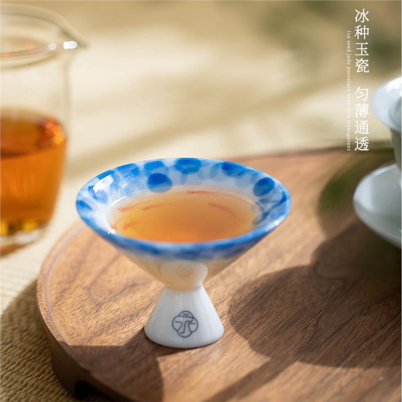 Home Fragrance Luxury - Ice Jade Handgeschilderde Fish Play Tea