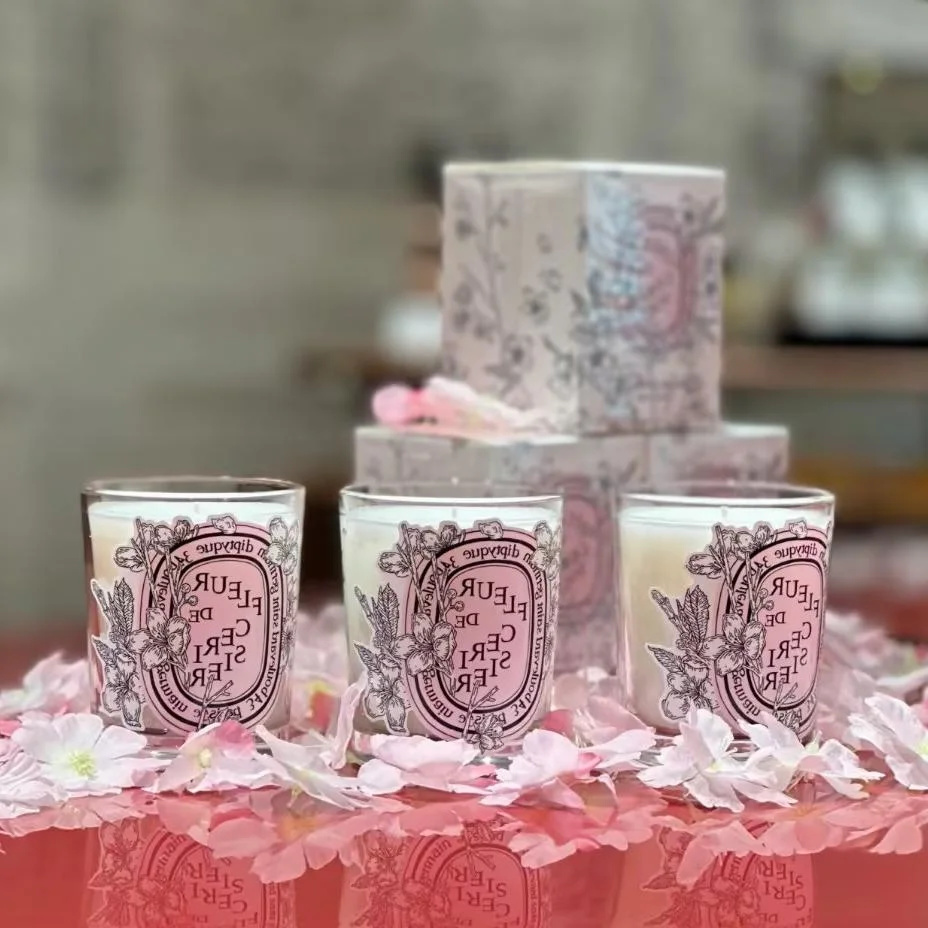 Home Fragrance Scented Candle - Romantische Limited Diptyques Kaarsen Sakura Geparfumeerde