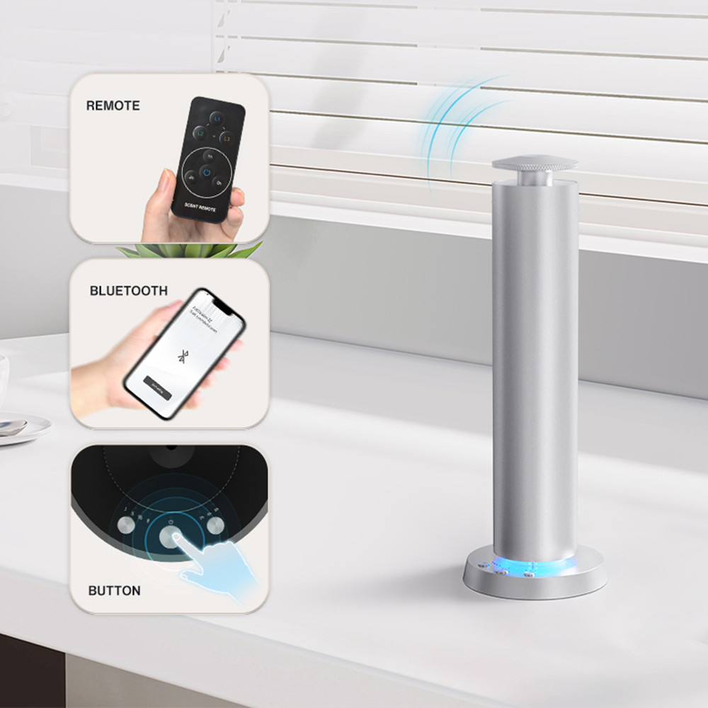 Home Fragrance Device - Huisparfum Bluetooth Aroma Diffuser Batterij Metaal