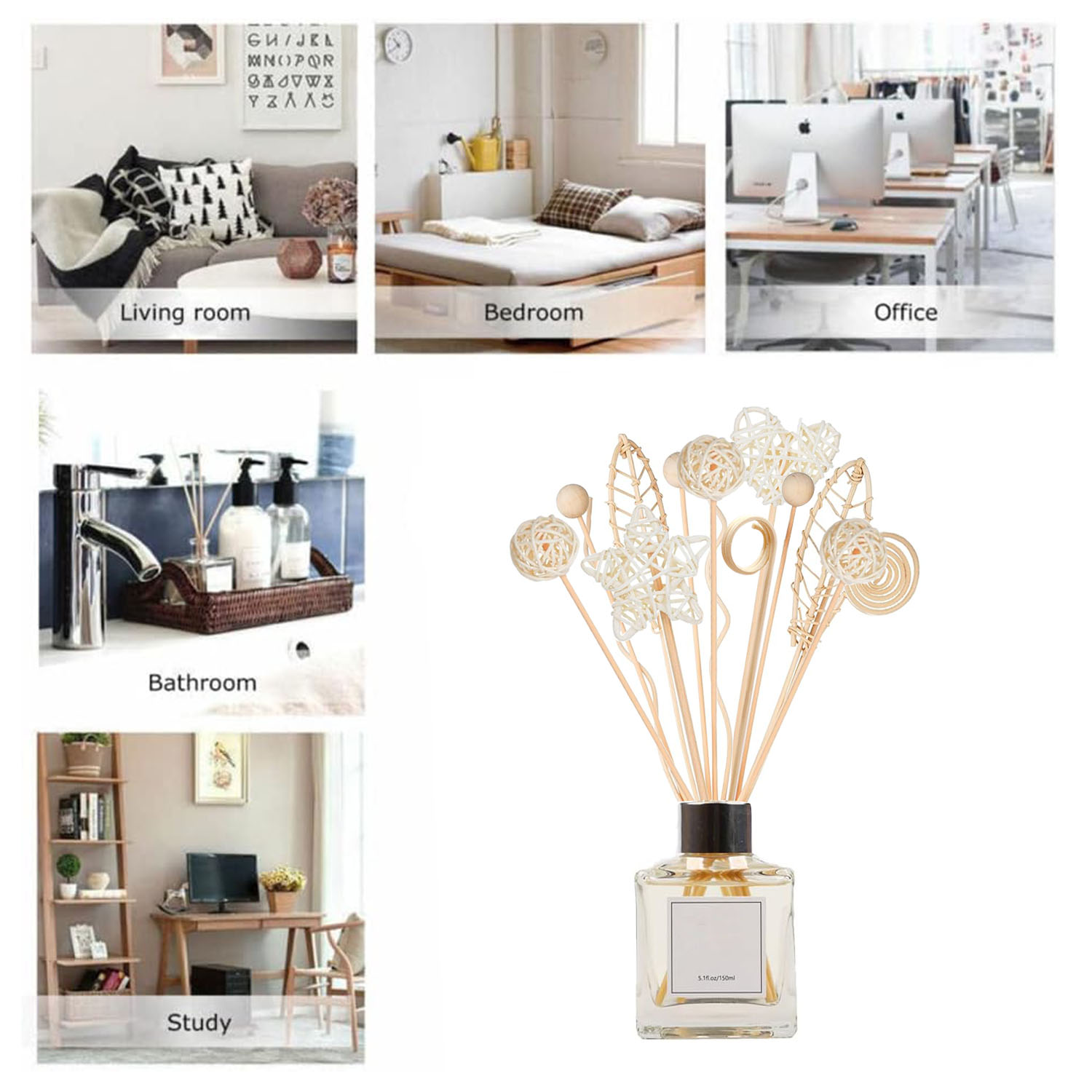 5/15 Stuks Lange Golvende Rota - Home Fragrance Reed Diffuser Refill recensie en prijs