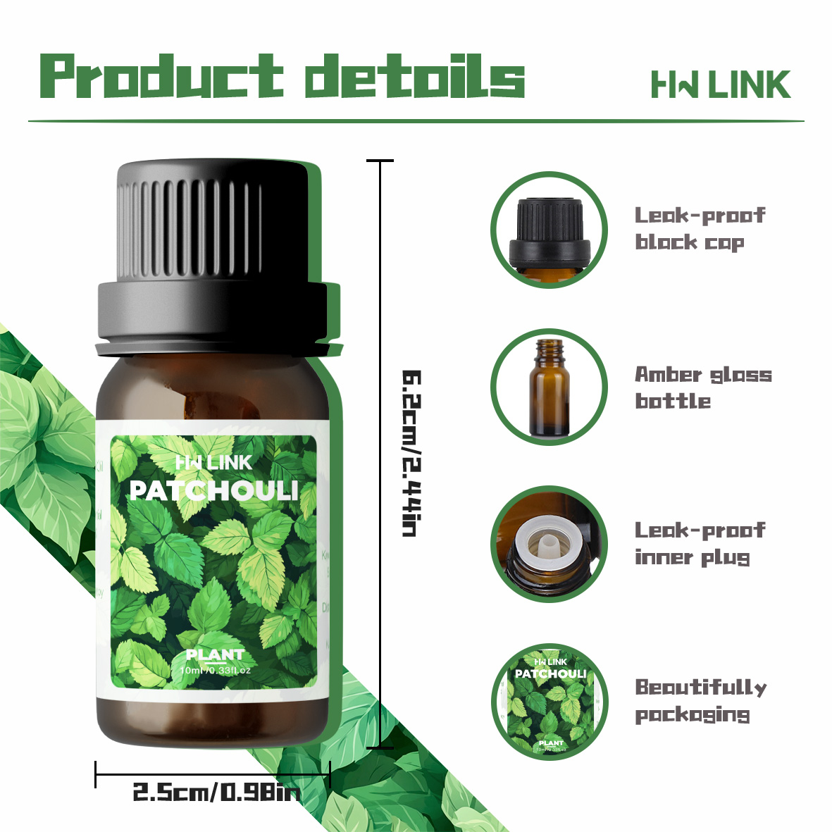 10ml Patchouli etherische olië - Home Fragrance Gift recensie en prijs