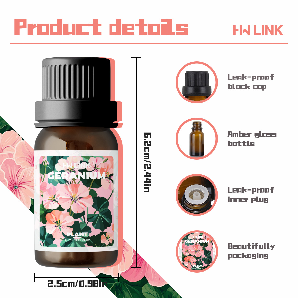 Geranium etherische olie 10ml  - Home Fragrance Gift recensie en prijs